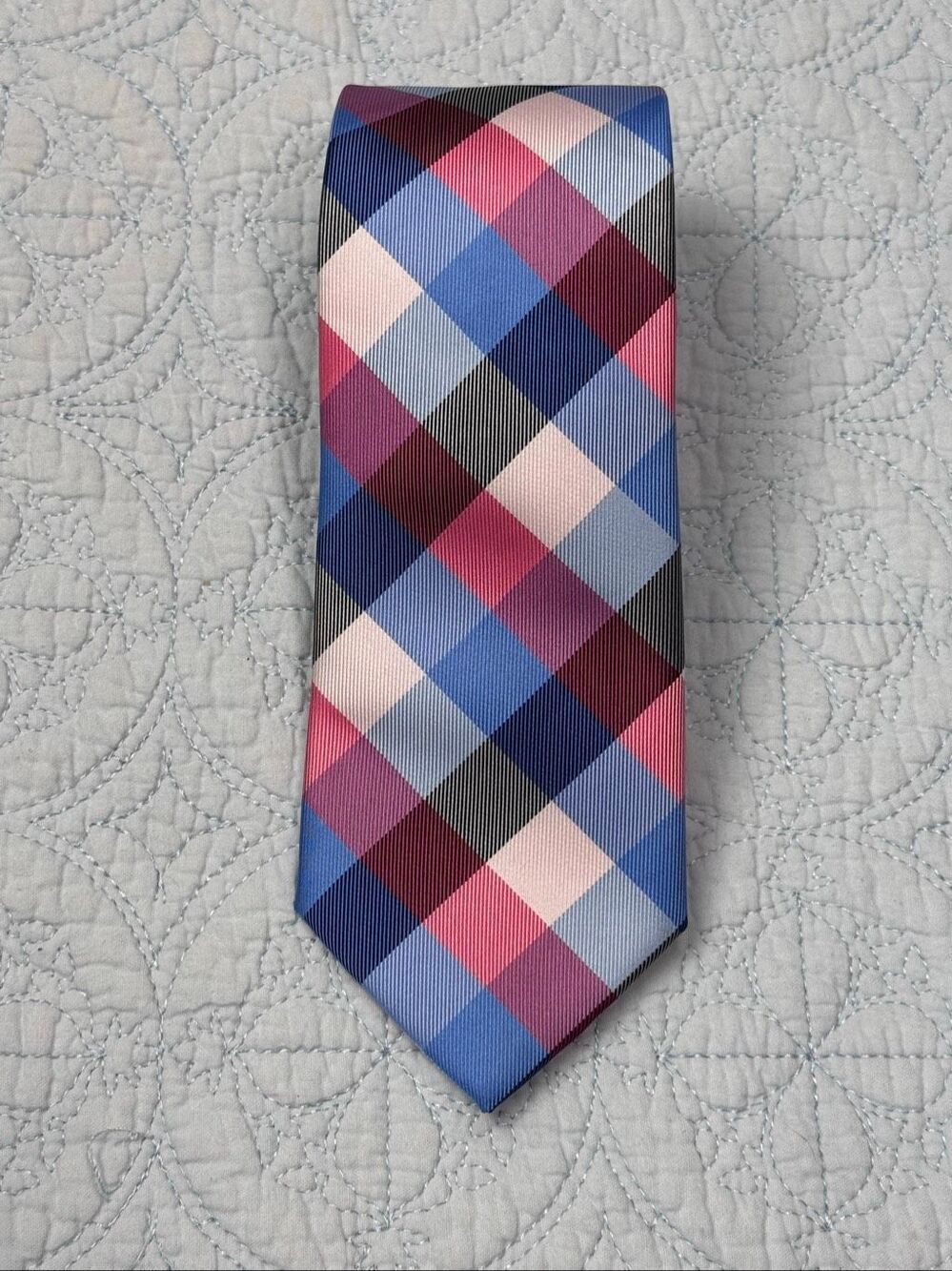 Stafford Mens Plaid Tie